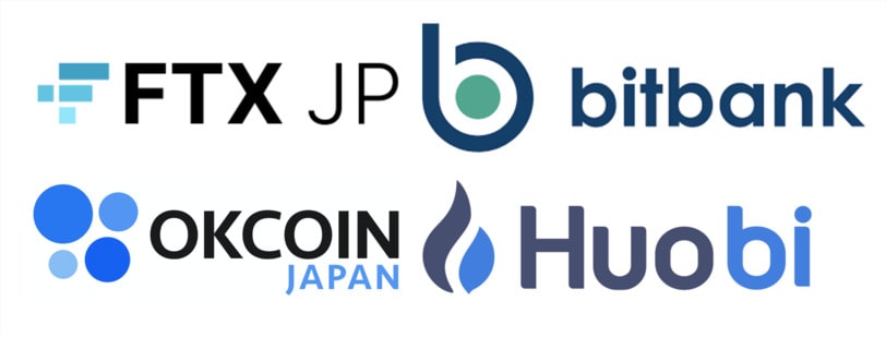 FTX JP、bitbank、OKCoin、Huobi
