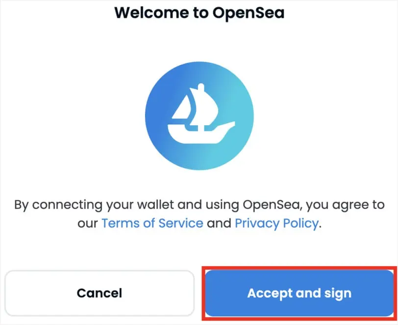 MetaMaskとOpenSeaの接続手順6